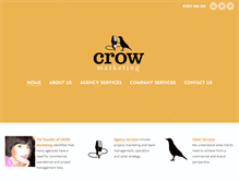 Tablet Screenshot of crow-marketing.com